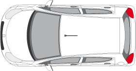 Car top view